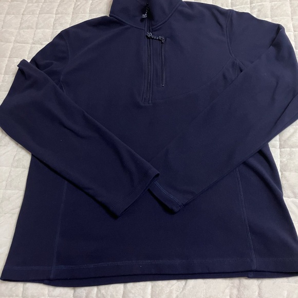 Berkley Jensen Navy Mens Quarter-Zip Pullover M - Picture 3 of 6